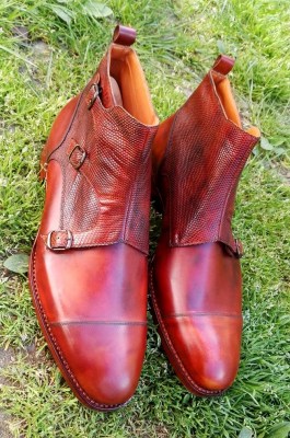 Iguana-calf monk boots for NM (3)